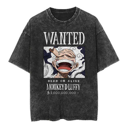 One Piece Vintage Washed Graphic Tee — Anime Streetwear