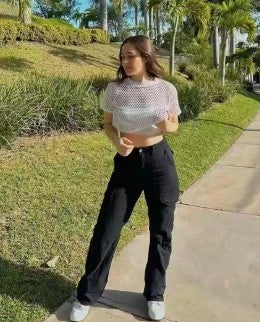 Women's Baggy Cargo Pants — Adjustable Waist Streetwear Fit