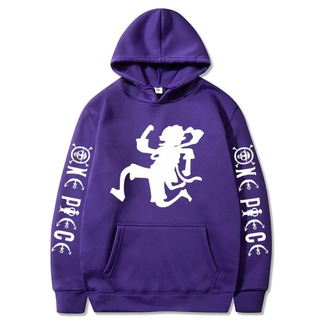 One Piece Nika Luffy Graphic Hoodie — Anime Streetwear