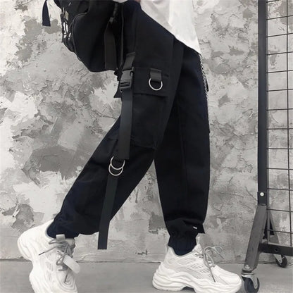 Cargo jogger pants combining street style with comfort, unisex fit