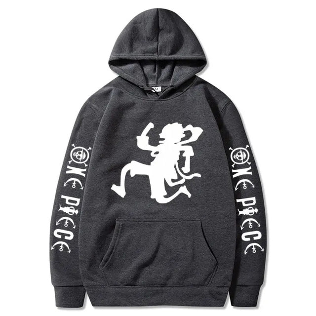 One Piece Nika Luffy Graphic Hoodie — Anime Streetwear