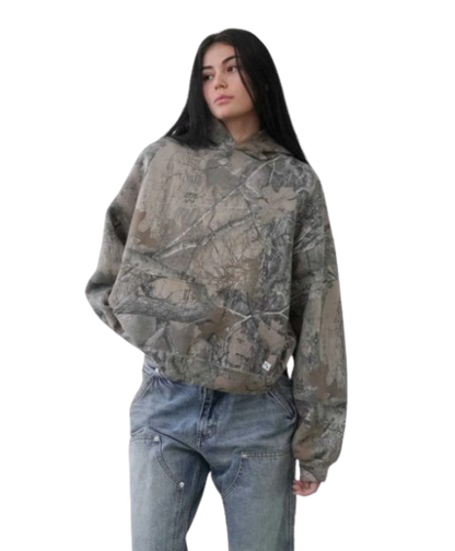 Retro Camo Hip-Hop Hoodie — Oversized Unisex Streetwear