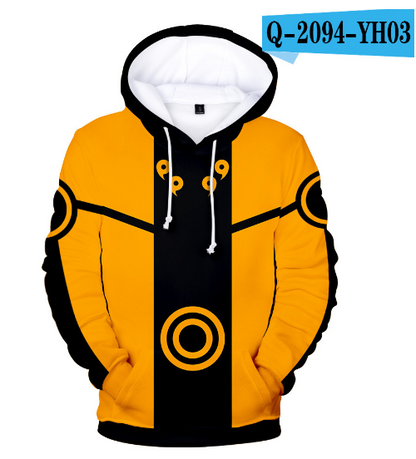 Naruto Uzumaki graphic hoodie detail front print anime streetwear KLOSET