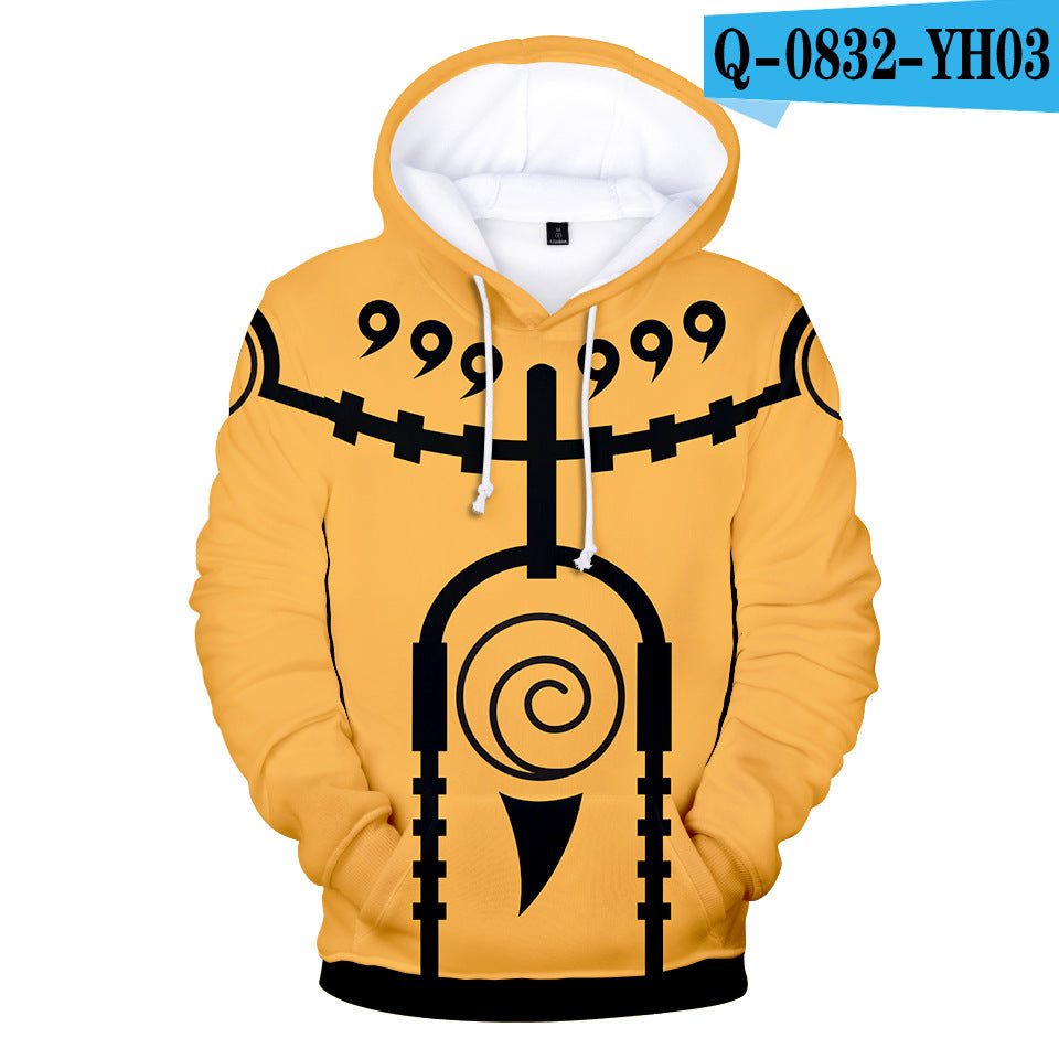 Naruto Uzumaki Digital Print Hoodie — Anime Streetwear