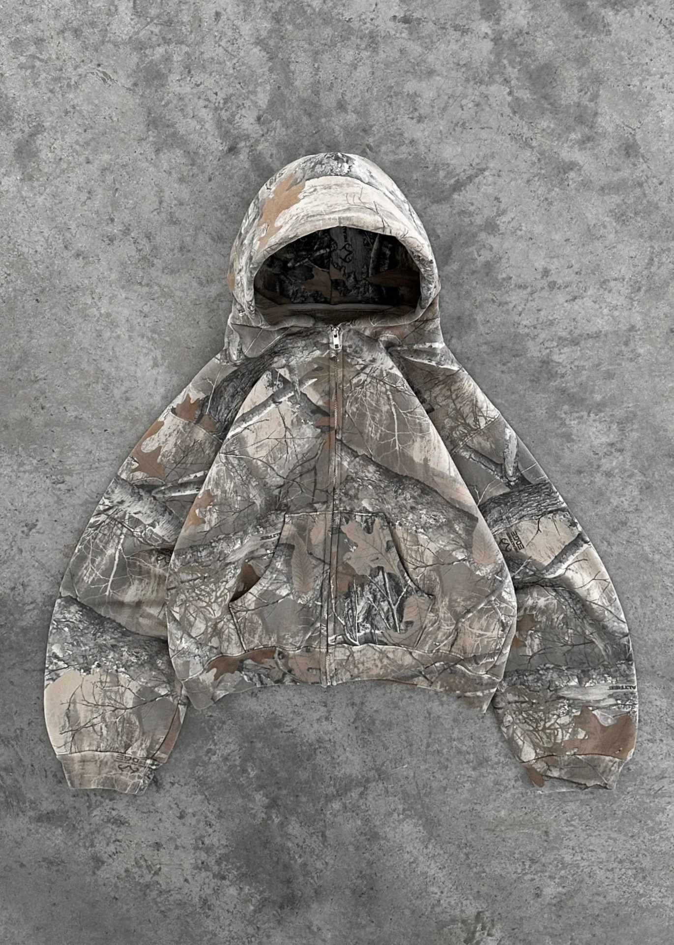 Camouflage hoodie flat lay 4 styles, KLOSET collection