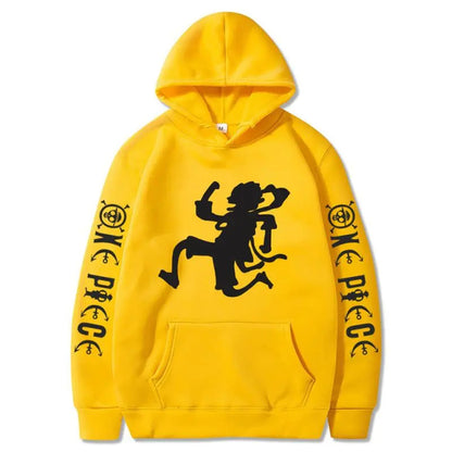 One Piece Nika Luffy Graphic Hoodie — Anime Streetwear