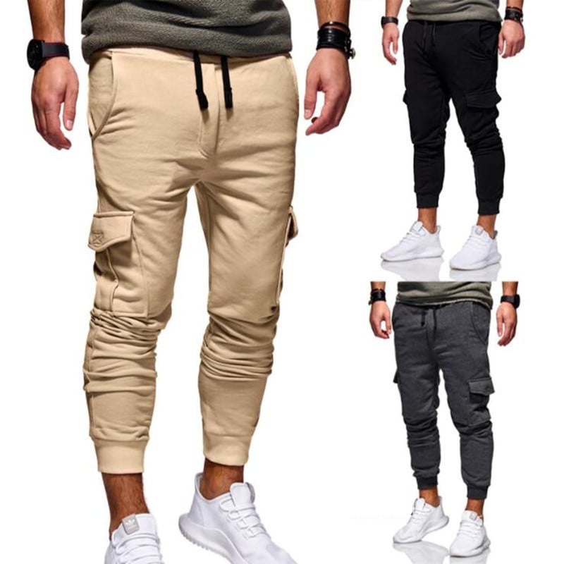 Unisex sport joggers back view, relaxed athletic fit KLOSET
