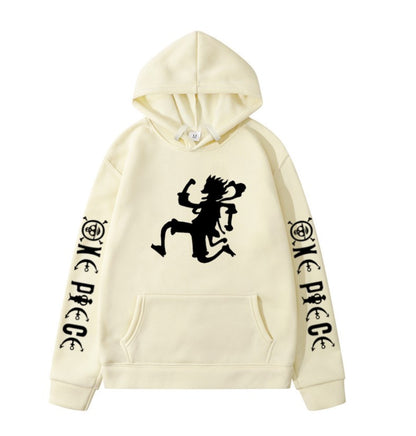 One Piece Nika Luffy Graphic Hoodie — Anime Streetwear